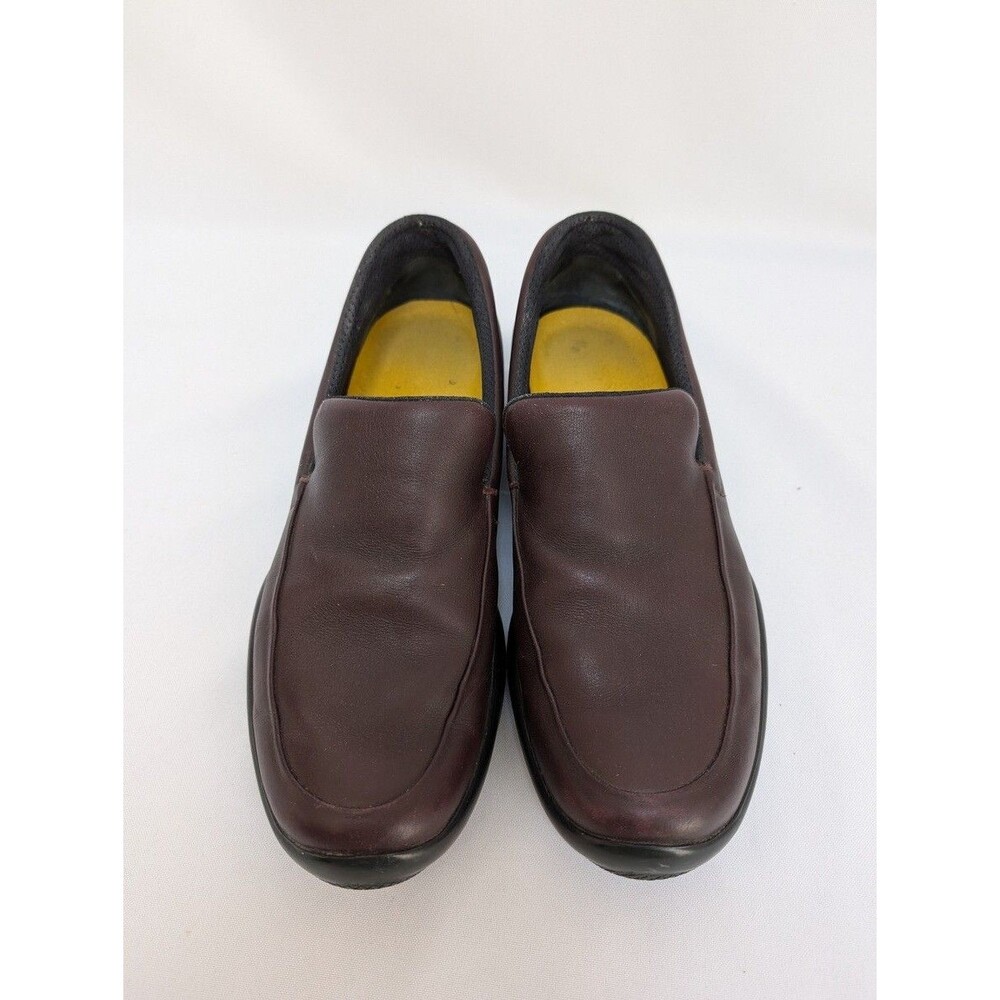 Vintage Prada Sport Leather Slip On Shoes Women’s Size 38 Burgundy Red - Picture 2 of 8